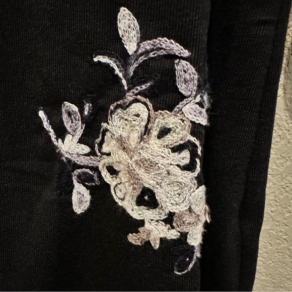 Fig & Flower Embroidered Button-Up Blouse Women's Size 1X Black Boho Cottage - Picture 6 of 10